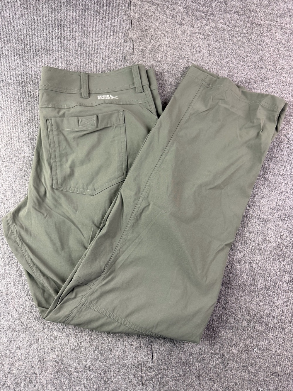 Eddie Bauer First Ascent Guide Pro Pants Men 36x34 Green Articulated Knee Hiking